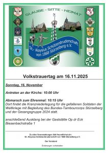 Einladung zum Volkstrauertag